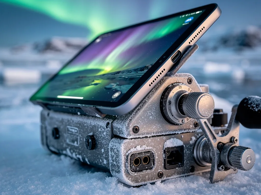 Tactical arctic fishing setup