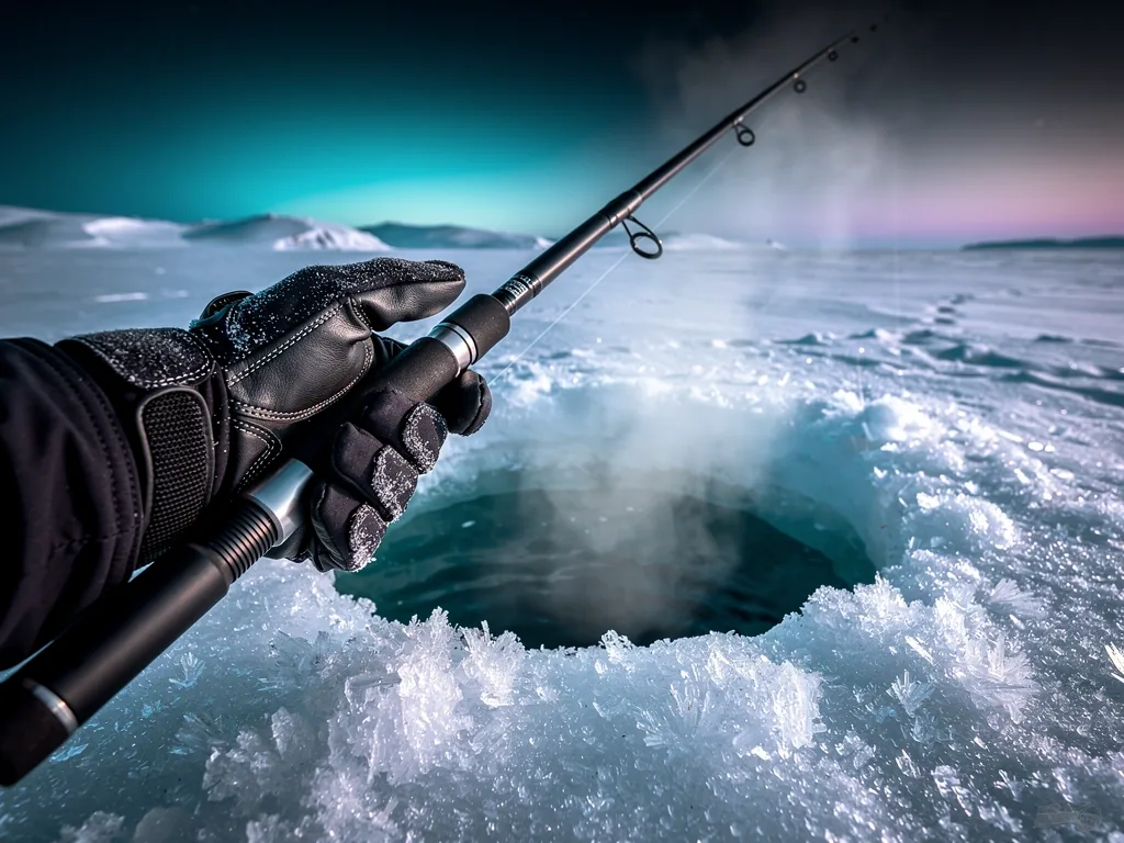 Ice hole fishing